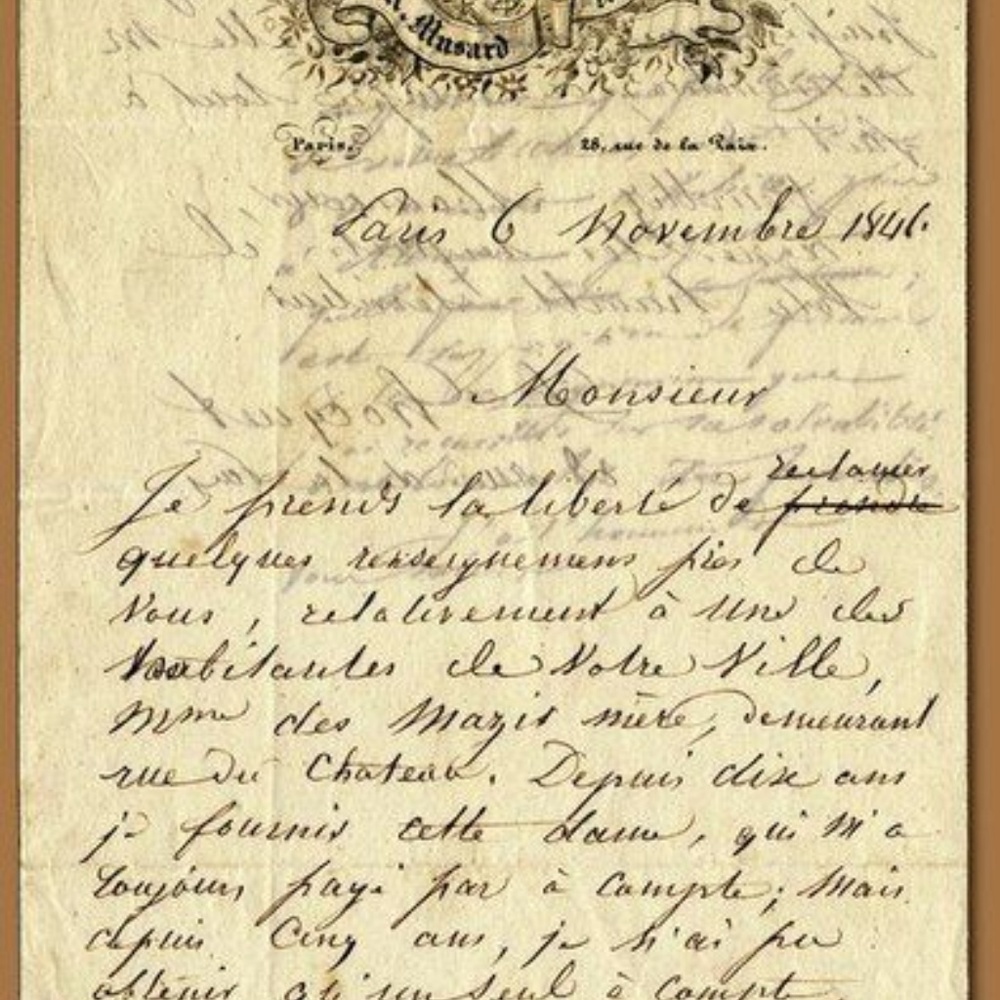 Tea stained papers.hand dyed French Love Letters